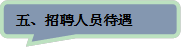 五、招聘人員待遇